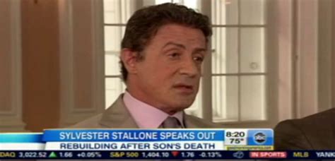 Sylvester Stallone Praat Over Dood Zoon Het Nieuwsblad