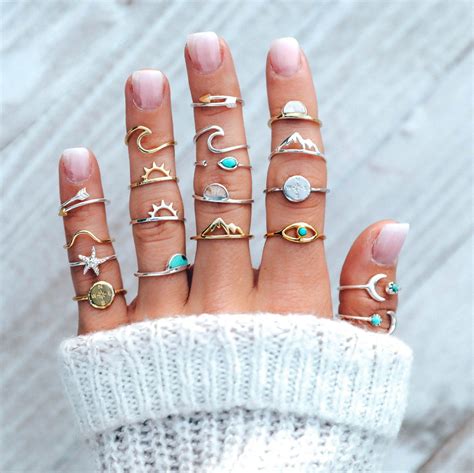 Pura Vida Rings Gold Rings Fashion Fashion Rings Ring Sets Boho