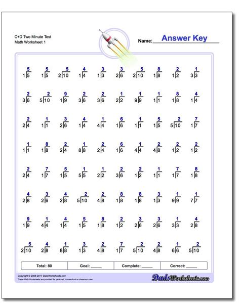 20 Free Math Worksheets With Answer Key Coo Worksheets