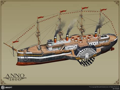 Artstation Anno 1800 Steam Ships Jan Goszyk Steampunk Ship