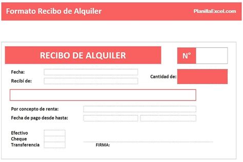 Recibo De Alquiler En Excel Planillaexcel Vrogue