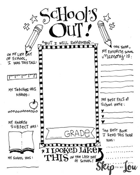 The Coolest Free Printable End Of School Coloring Page Skip To My Lou