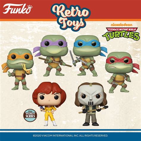 Coming Soon Funko Pop Retro Toys Teenage Mutant Ninja Turtles Pre Order