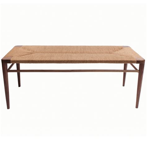 Woven Rush Bench Mel Smilow Smilow Furniture Suite Ny