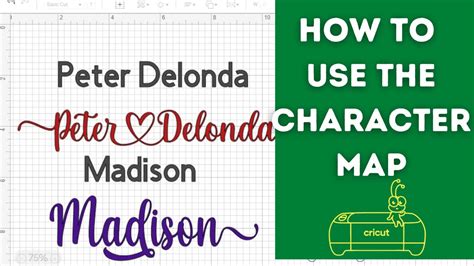 🤓cricut Font Help How To Use The Character Map In Cricut Design Space