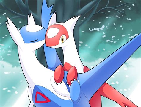 latios kisses latias art by czyber from deviant art source czyber
