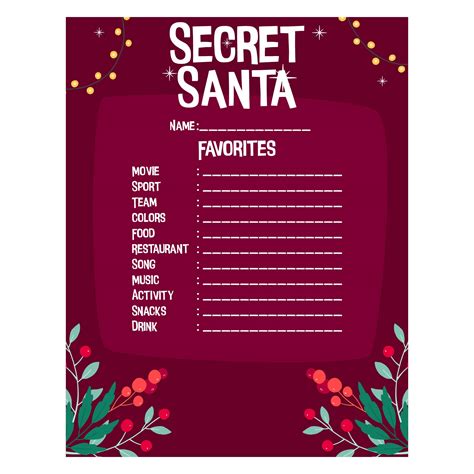 10 Best Secret Santa List Printable Pdf For Free At Printablee