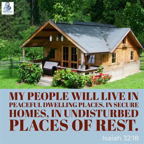 My People Will Live In Peaceful Dwelling Places In Secure Homes In