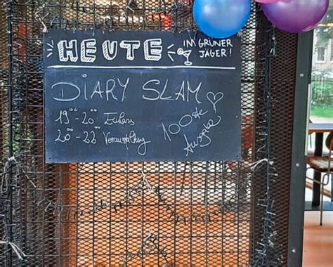 „momentan ist heulen mein hobby“ diary slam