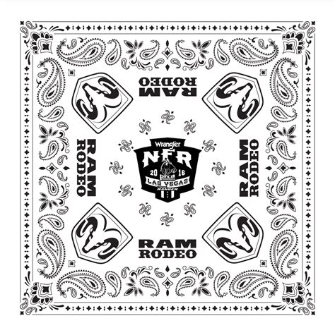 Bandana Print Coloring Pages