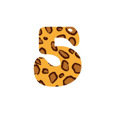 Free Leopard Print Alphabets And Number 10884065 Png With Transparent