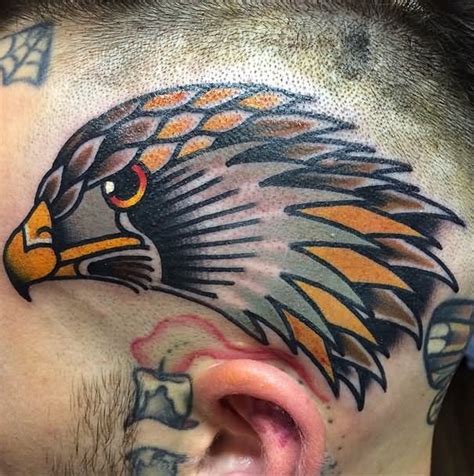 Traditional Eagle Head Tattoo