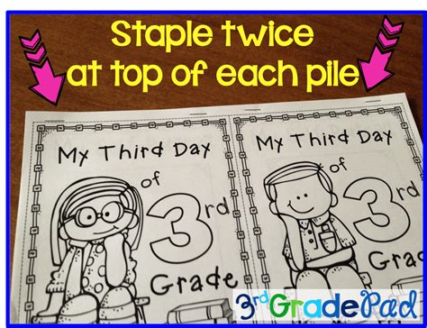 Back To School Print And Go Booklets 3rd Grade Pad