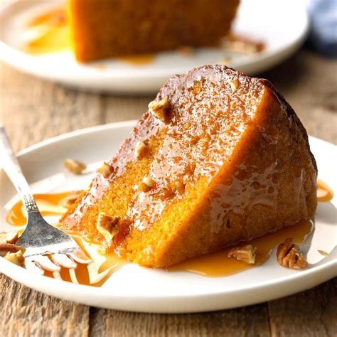 Caramel Pecan Pumpkin Cake Recipe How To Make It Taste Of Home