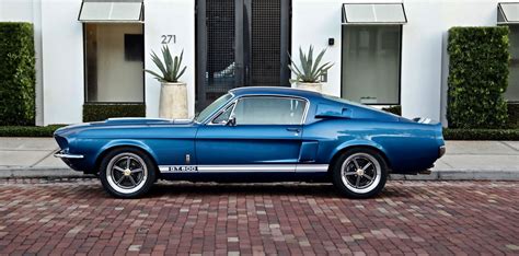 Revology 1967 Shelby Gt500 In Acapulco Blue Metallic Shelby Gt500