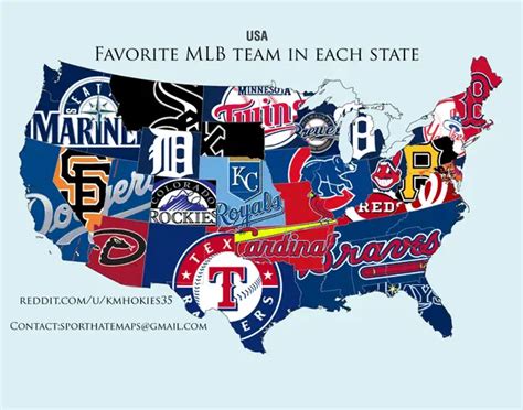 Mlb Graphic Shows What Team Each State Loves Sports Before Its News