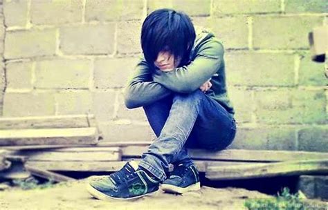 Sad Emo Boy Alone Crying Adorable Cute