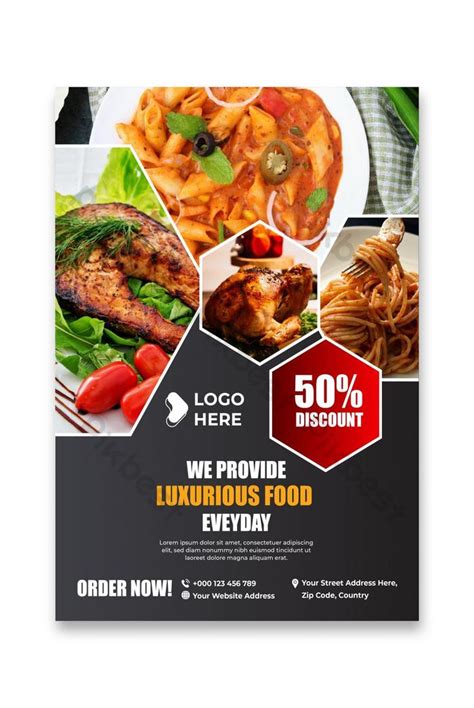 Restaurant Flyer And Food Poster Design Templates Ai Free Download