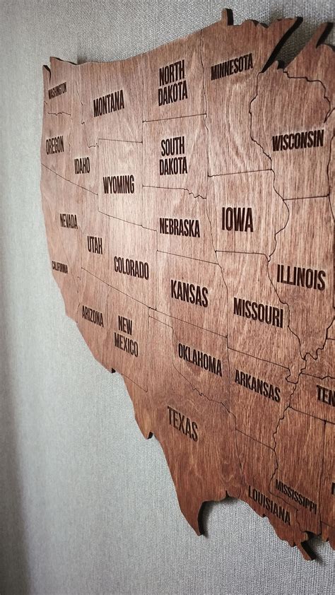Wooden Map Of Usa United States Map Wood Usa Map Map Of United