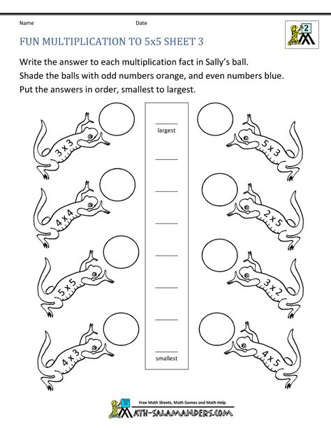 Fun Multiplication Worksheets To 10x10