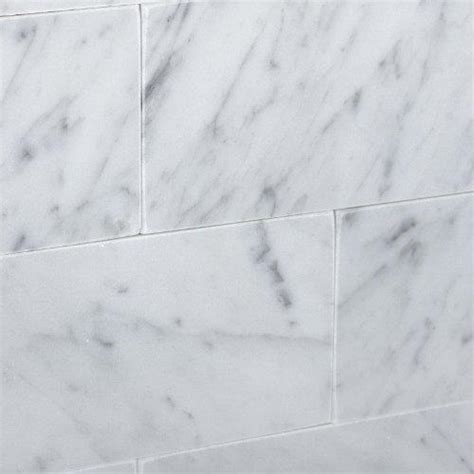 Carrara White Marble 3x6 Subway Tile Polishedhoned Tilezz