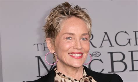 Sharon Stone Stuns In A Figure Hugging Gown And A Makeup Free Hot Sex Picture