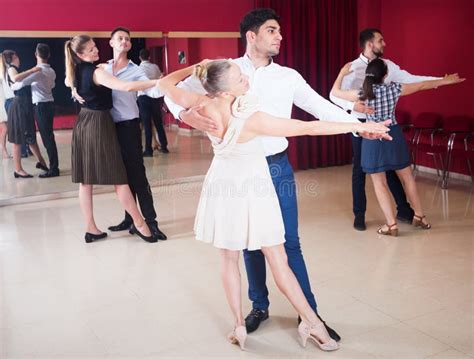 People Learning To Dance Waltz Stock Photo Image Of Activity Female