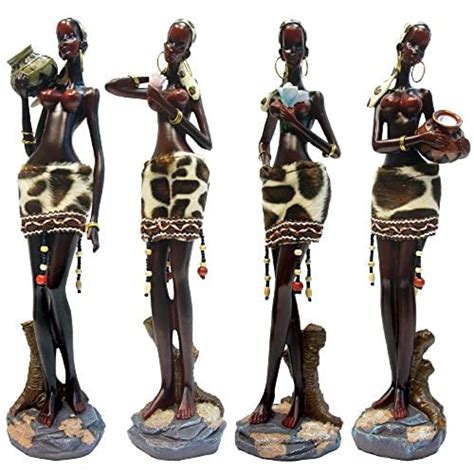 Buy Rockin Gear African Statue Figurine Sculptures Piece Set