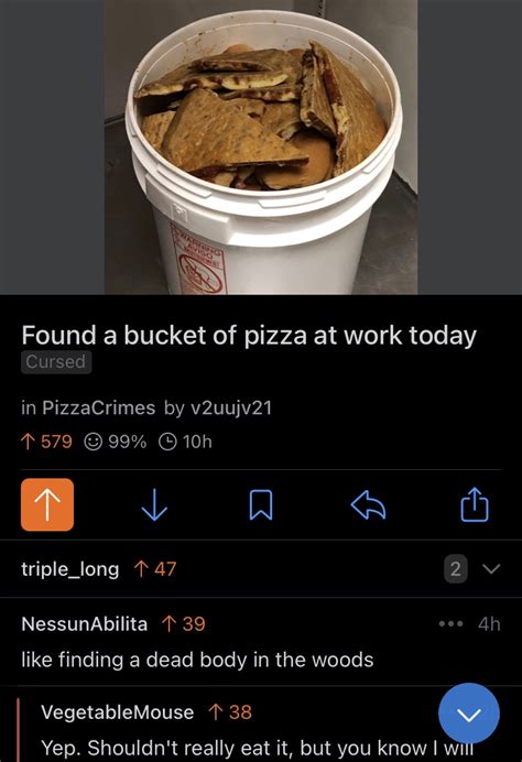 Cursed Pizza Bucket R Cursedcomments