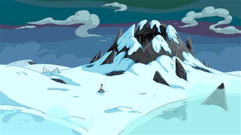 1080x1920 Resolution Mountain Covered By Snow Cartoon Illustration