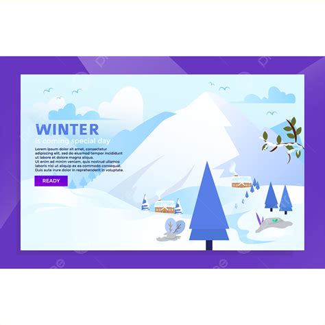 Happy Winter Season Landing Page Template Download On Pngtree