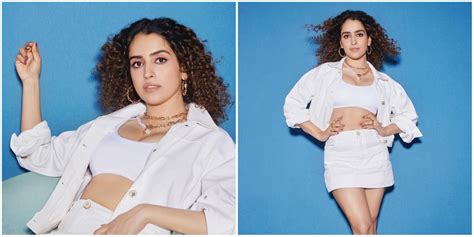 Sanya Malhotra Looks Chic In Her White Co Ord Makes Internet Fall In