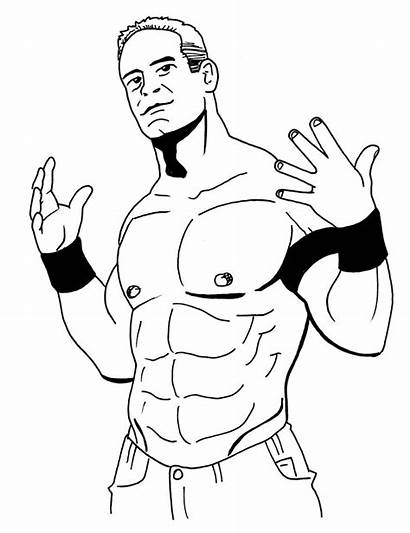Cena Coloring John Pages Wwe Wrestling Wwf