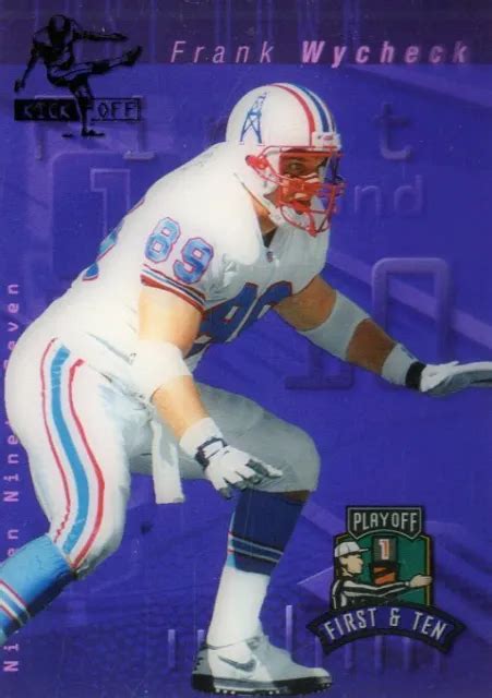 Frank Wycheck Oilersmaryland Terps 1997 Playoff First And Ten 95