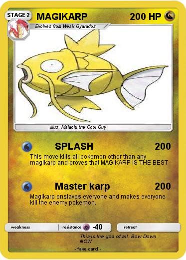 Pokémon Magikarp 1667 1667 Splash My Pokemon Card
