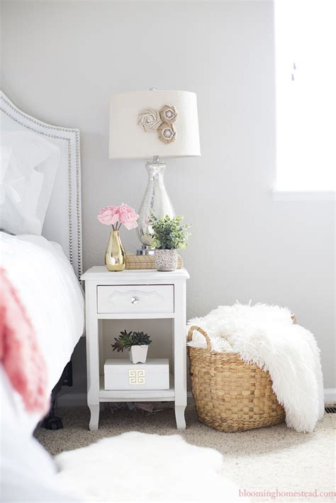 Nightstand Vignette Blooming Homestead