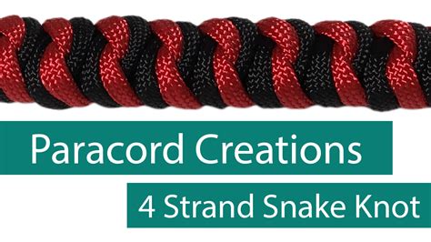 If you are using two colors, multiply that number by 6. Paracord Creations - Four Strand Snake Knot - Paw-Palz