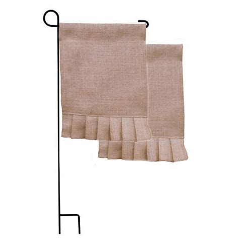 Edoblue Diy Blank Burlap Garden Flag Decoration Sturdy Double Sides