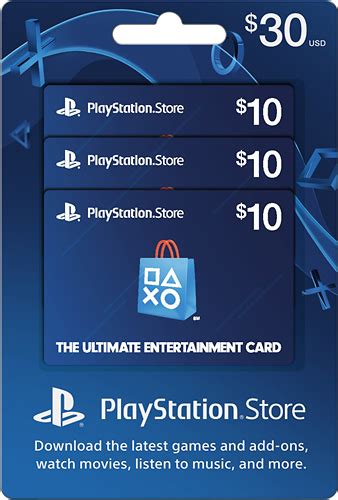 Playstation network card (us) fills your psn wallet with cash you can easily buy playstation network card (us) in a variety of denominations based on your own needs at our offgamers store. Sony $10 PlayStation Network Cards (3-Pack) Blue SONY PS4 STORE CASH MP $30 - Best Buy