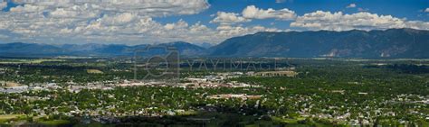 Royalty Free Image Aerial View Of Kalispell And The Flathead Valley