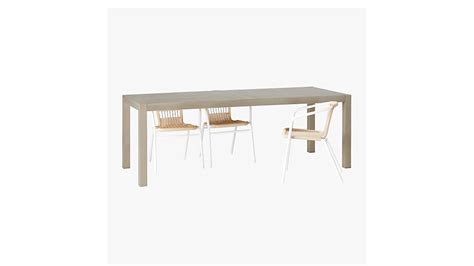 Matera Large Grey Outdoor Dining Table Cb2