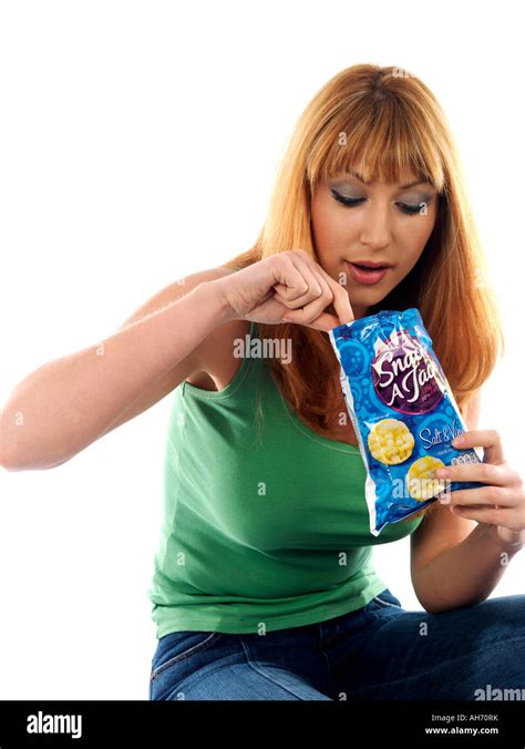 Woman Eating Snack A Jacks Snacking Hi Res Stock Photography And Images Alamy