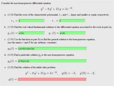 Learn more about ode45, ode, differential equations. Solved: Consider The Non-homogeneous Differential Equation ...