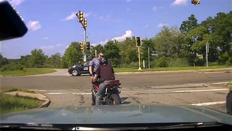 Police Officer Pushed Into Traffic By Motorcyclist During Massachusetts Traffic Stop