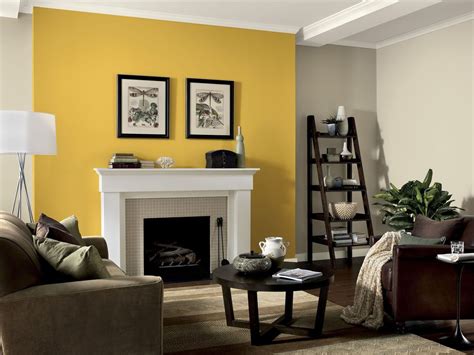Image Result For Grey And Yellow Accent Walls Dark Brown Furniture