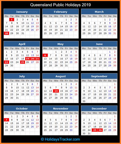 These dates may be modified as official changes are announced, so please check back regularly for updates. Queensland (Australia) Public Holidays 2019 - Holidays Tracker