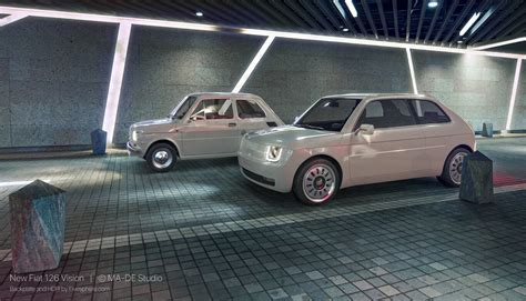 El Fiat 126 Vision Es Una Exquisita Propuesta De Coche Eléctrico Que