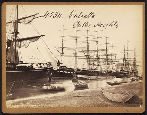 ships on the hooghly river calcutta kolkata mid 19th century calcutta sailing boat