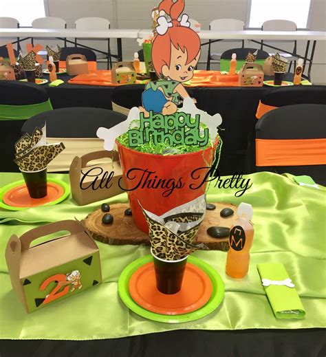 The Flintstones Pebbles And Bamm Bamm Birthday Party Ideas Photo 2 Of 9 Catch My Party