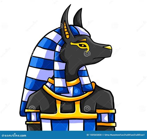 The Egyptian God Anubis Stock Illustration Illustration Of Clip 150565830